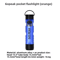 Gopeak Mini USB Rechargeable LED Flashlight Pocket Keychain Flashlight Clip On Hat Light For Campin 9