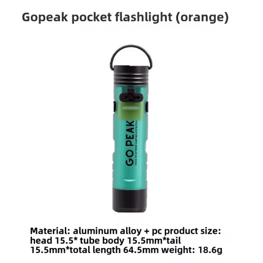 Gopeak Mini USB Rechargeable LED Flashlight Pocket Keychain Flashlight Clip On Hat Light For Campin 10