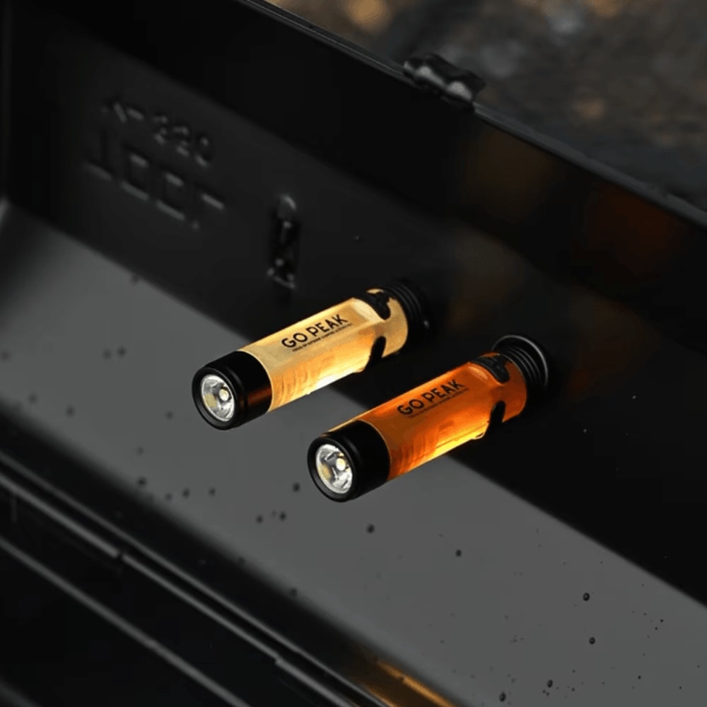 Gopeak Mini USB Rechargeable LED Flashlight Pocket Keychain Flashlight Clip On Hat Light For Campin 1