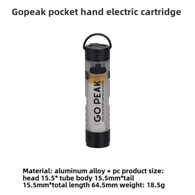 Gopeak Mini USB Rechargeable LED Flashlight Pocket Keychain Flashlight Clip On Hat Light For Campin 6