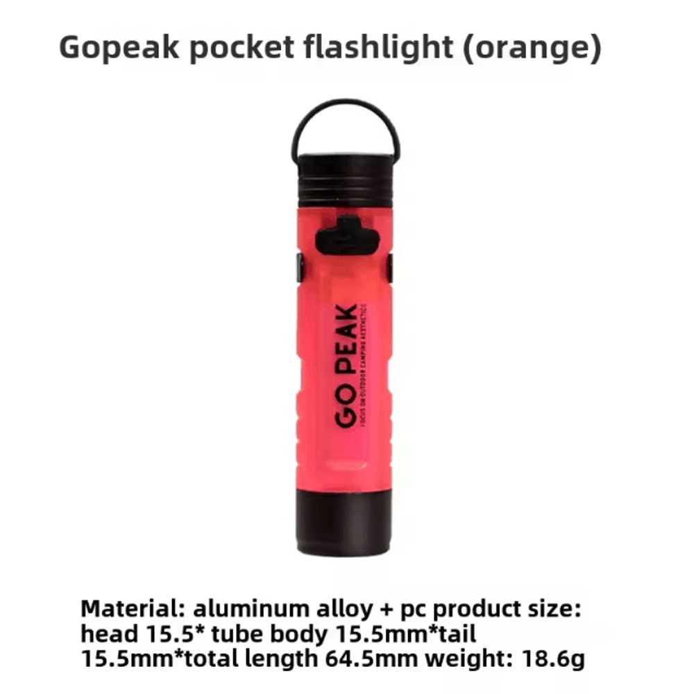 Gopeak Mini USB Rechargeable LED Flashlight Pocket Keychain Flashlight Clip On Hat Light For Campin 8