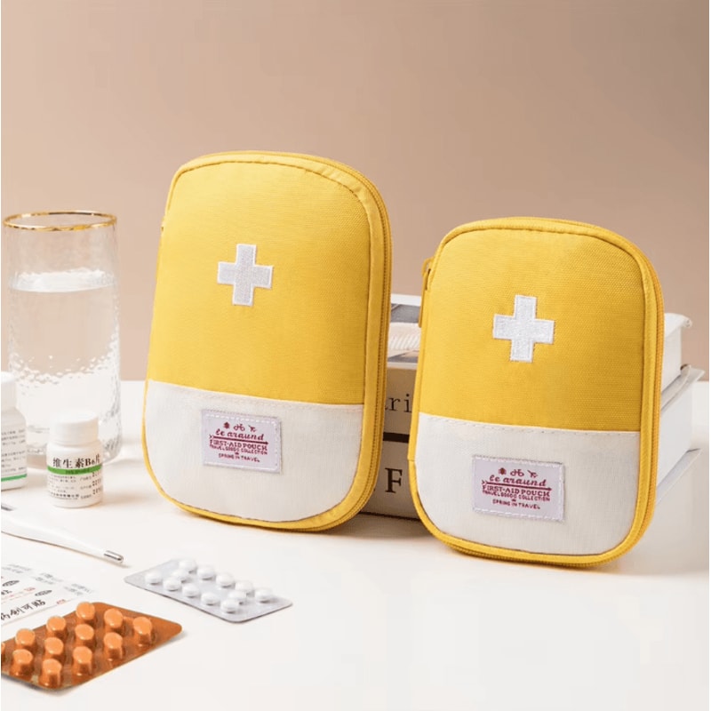Portable Small First Aid Kit Bag Travel Medicine Storage Pouch For Camping Hiking Emergency Medical 2