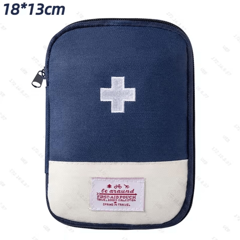 Portable Small First Aid Kit Bag Travel Medicine Storage Pouch For Camping Hiking Emergency Medical 9