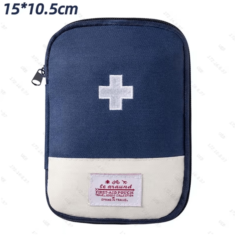 Portable Small First Aid Kit Bag Travel Medicine Storage Pouch For Camping Hiking Emergency Medical 8
