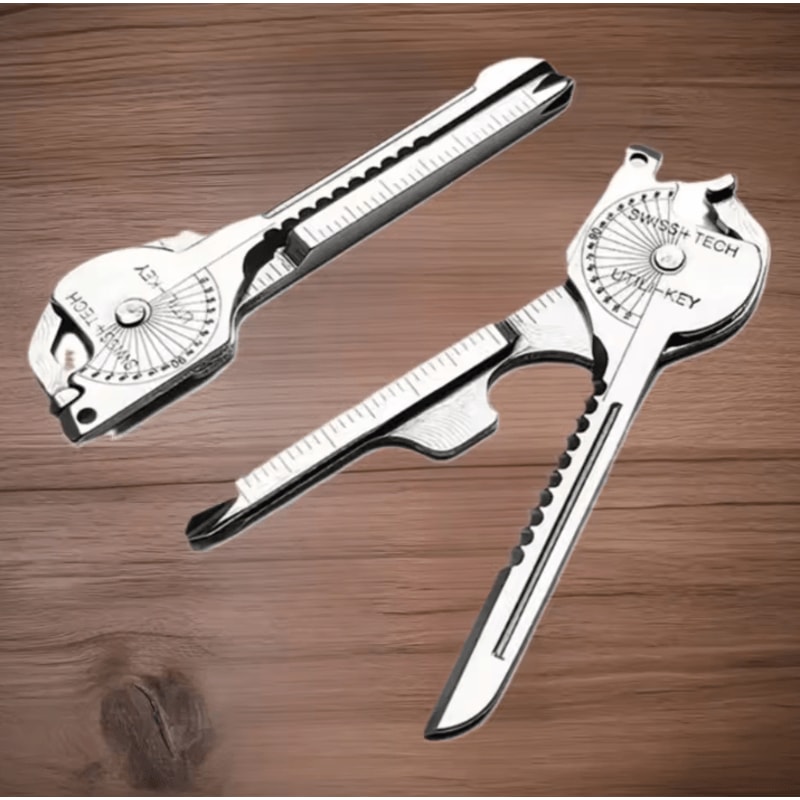 8 In 1 Survival Multi Tool Keychain Compact Outdoor Multitool Pliers With Folding Screwdriver Bottl 1