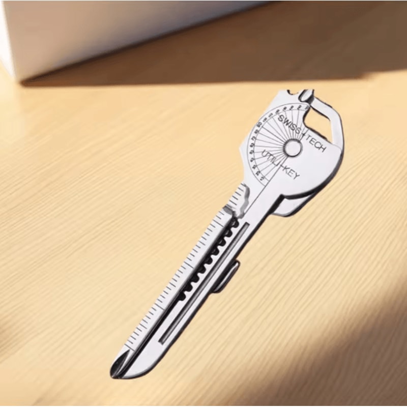 8 In 1 Survival Multi Tool Keychain Compact Outdoor Multitool Pliers With Folding Screwdriver Bottl 2