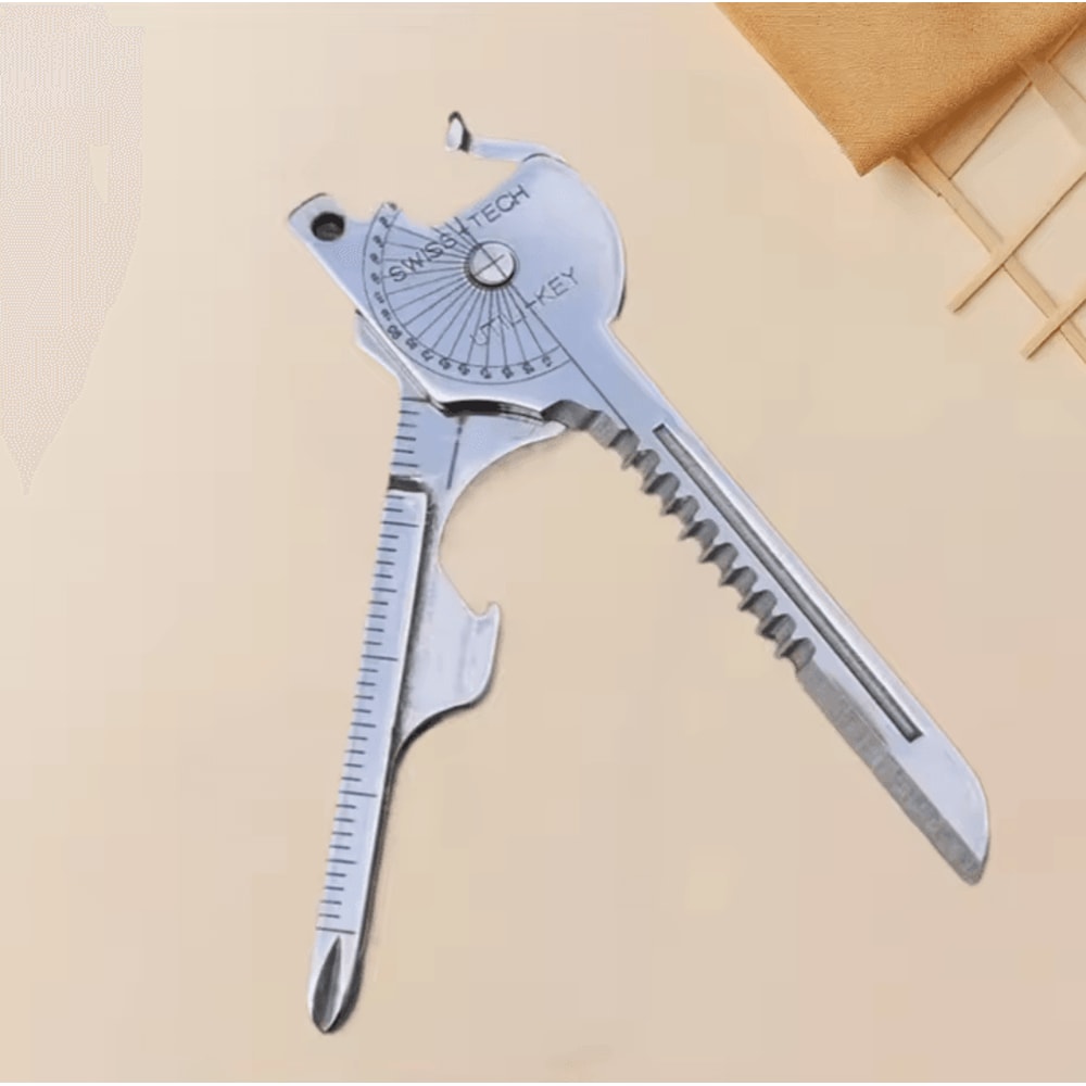 8 In 1 Survival Multi Tool Keychain Compact Outdoor Multitool Pliers With Folding Screwdriver Bottl 4