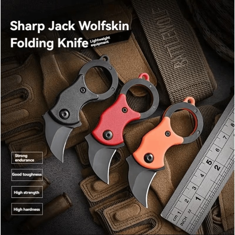 Mini Keychain Pocket Knife Stainless Steel EDC Mini Knife Tool Portable Camping Utility Knife With 0