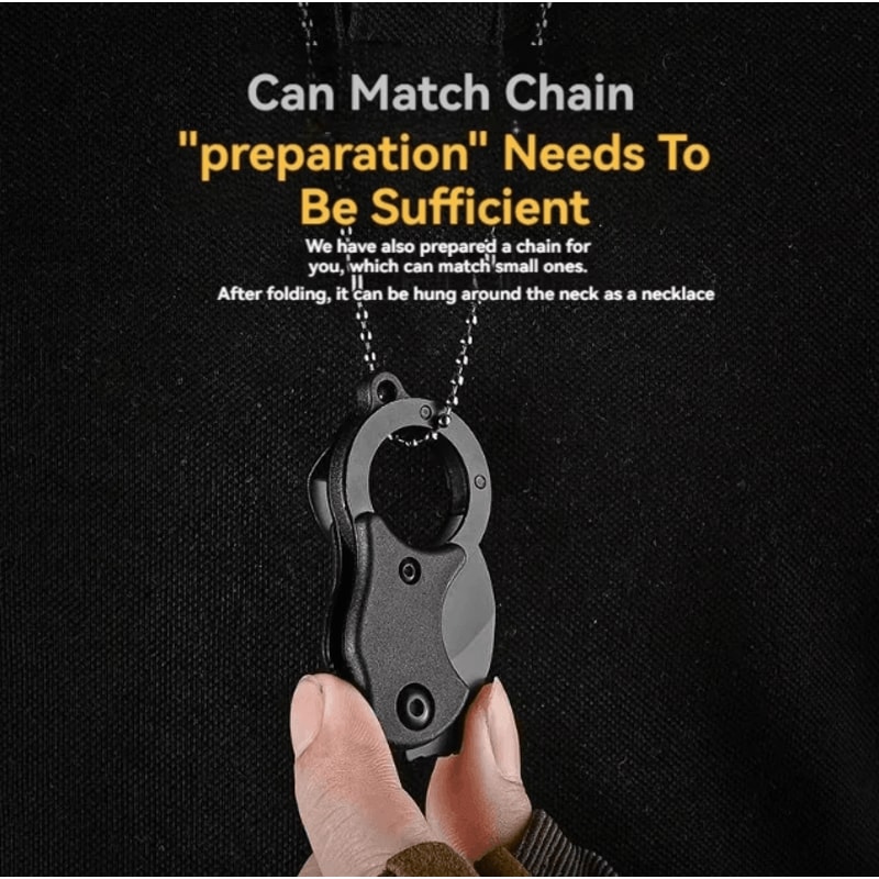 Mini Keychain Pocket Knife Stainless Steel EDC Mini Knife Tool Portable Camping Utility Knife With 2