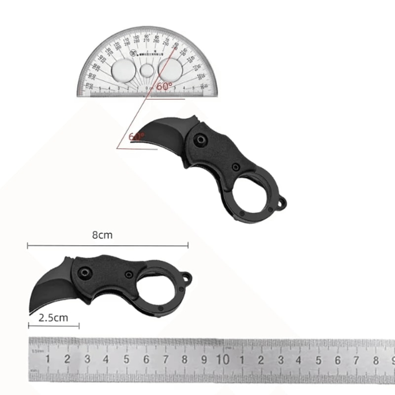 Mini Keychain Pocket Knife Stainless Steel EDC Mini Knife Tool Portable Camping Utility Knife With 5