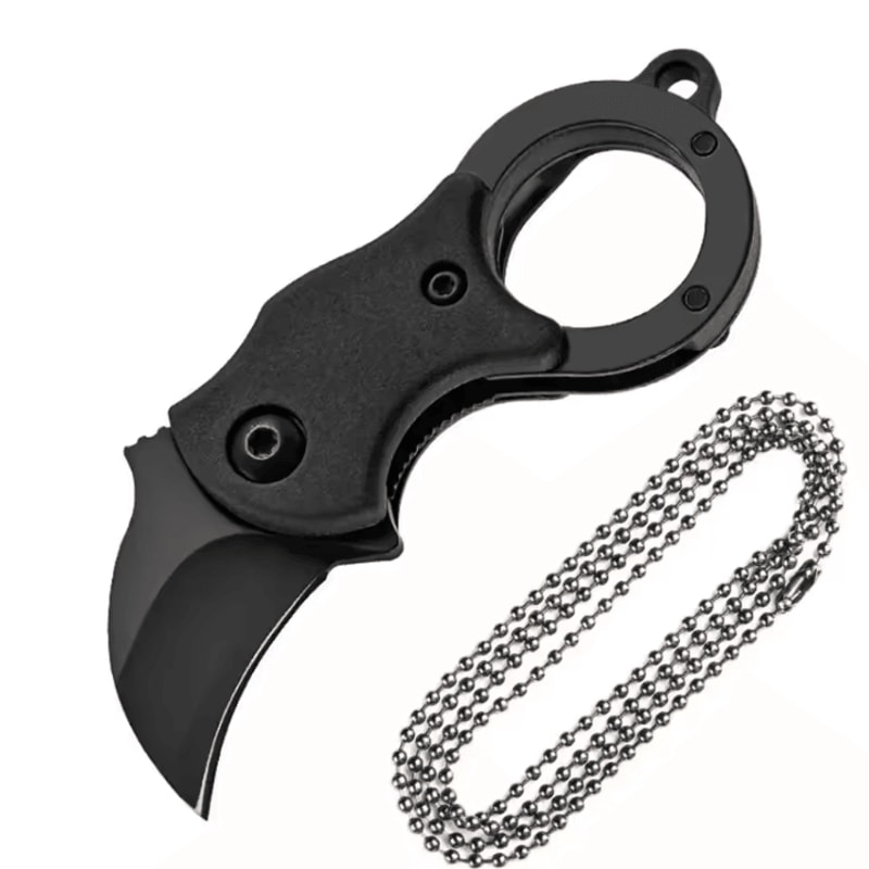 Mini Keychain Pocket Knife Stainless Steel EDC Mini Knife Tool Portable Camping Utility Knife With 8