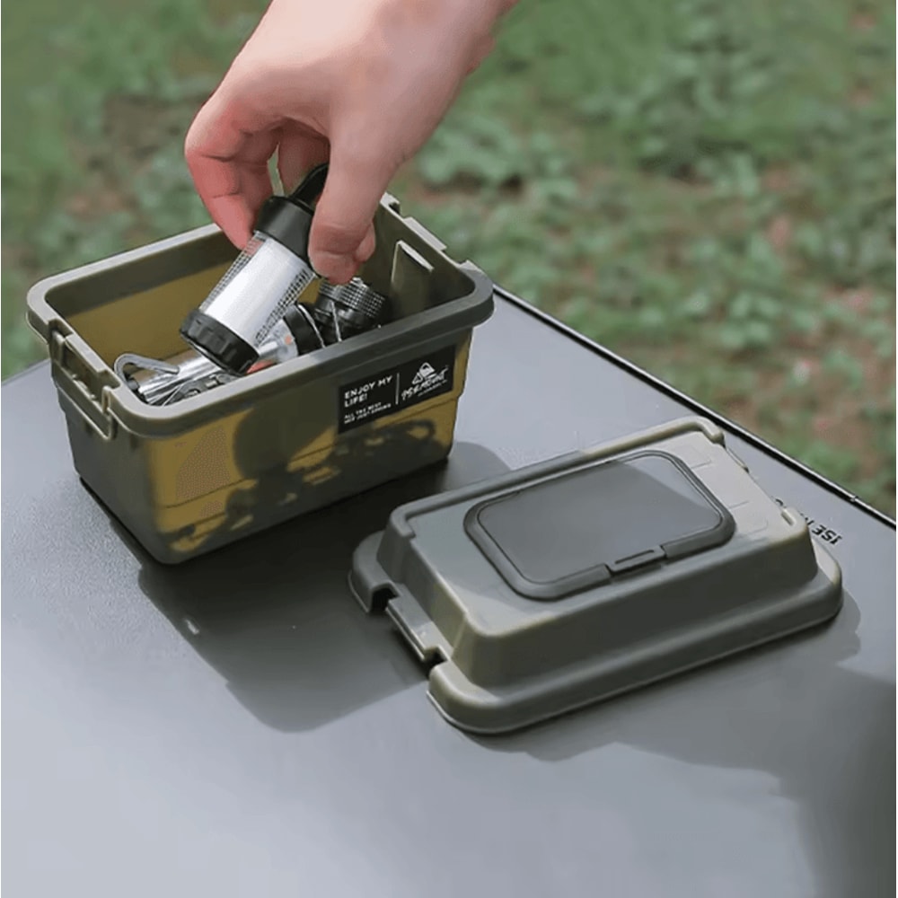 Portable Outdoor Tissue Storage Box Camping Picnic Napkin Organizer 11L Desktop Seasoning Bottle Ho 3