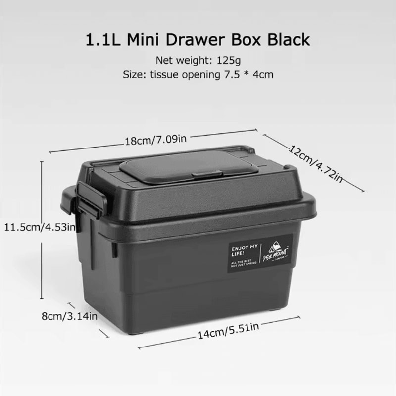 Portable Outdoor Tissue Storage Box Camping Picnic Napkin Organizer 11L Desktop Seasoning Bottle Ho 5