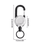 Steel Wire Retractable Keychain Carabiner Tactical Anti Theft Key Holder Automatic Buckle Rope For 9