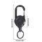 Steel Wire Retractable Keychain Carabiner Tactical Anti Theft Key Holder Automatic Buckle Rope For 11