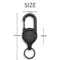 Steel Wire Retractable Keychain Carabiner Tactical Anti Theft Key Holder Automatic Buckle Rope For 5