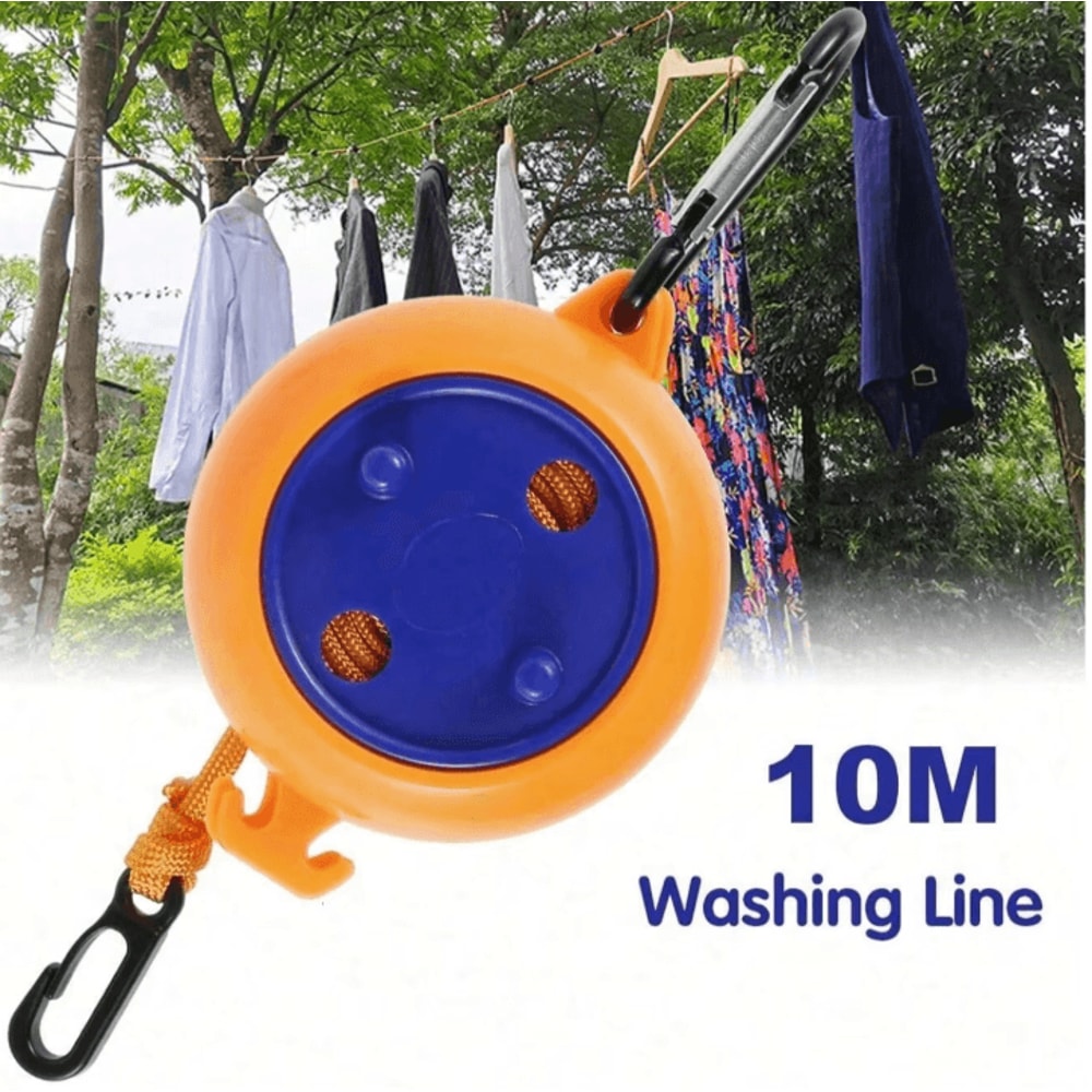 Portable Retractable Travel Clothesline Adjustable Camping Laundry Drying Rope For Outdoor Camping 0