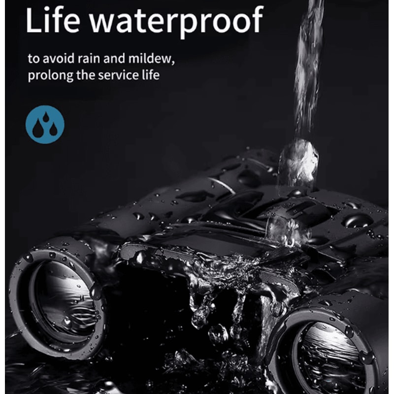 900x25 HD Zoom Binoculars Portable BAK4 Prism Binoculars Folding Long Range Outdoor Telescope For C 2