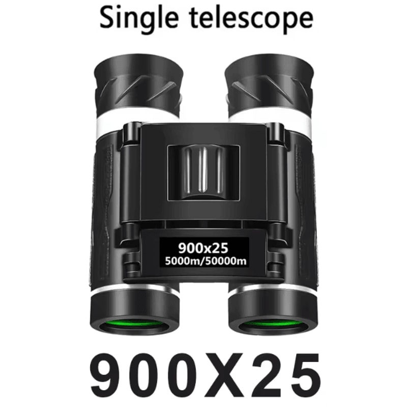 900x25 HD Zoom Binoculars Portable BAK4 Prism Binoculars Folding Long Range Outdoor Telescope For C 5