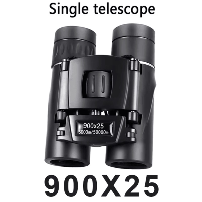 900x25 HD Zoom Binoculars Portable BAK4 Prism Binoculars Folding Long Range Outdoor Telescope For C 6