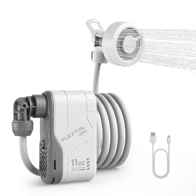 Flextail Portable Camping Shower Pump Rechargeable Outdoor Electric Shower IPX7 Waterproof For Camp 0