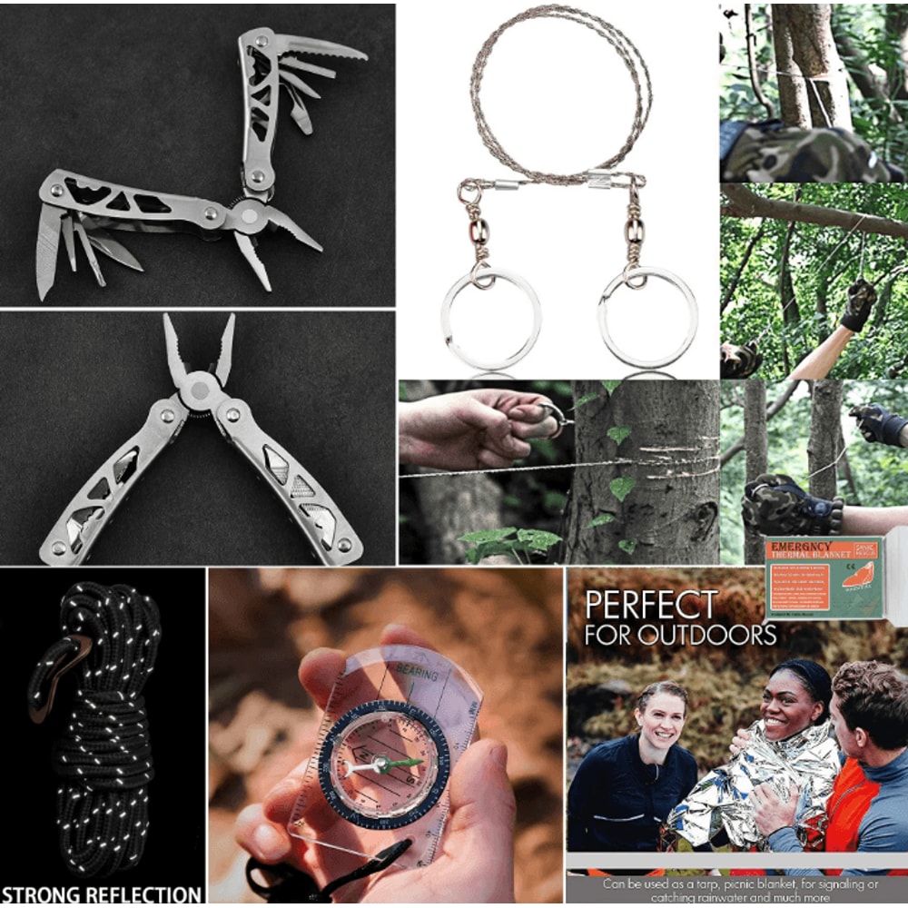 Survival IFAK First Aid Kit Tactical MOLLE Trauma Medical Bag Emergency Outdoor Kit For Camping Hik 4