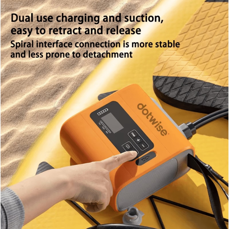 DOTWISE Portable Electric Air Pump 22PSI High Flow Camping Air Mattress Pump Wireless Outdoor Infla 1