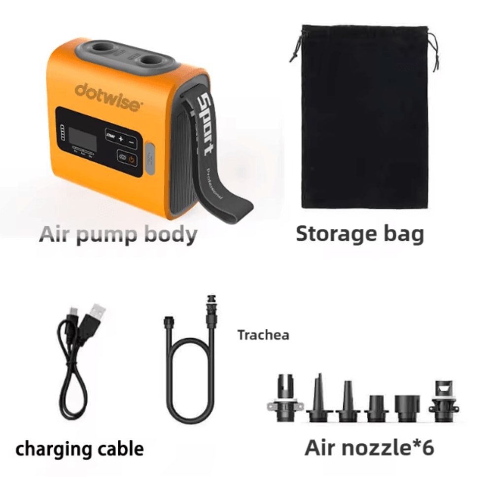 DOTWISE Portable Electric Air Pump 22PSI High Flow Camping Air Mattress Pump Wireless Outdoor Infla 6