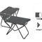 Portable Foldable Beach Picnic Table Lightweight Camping Table For Sand With Hanging Edge Storage F 7