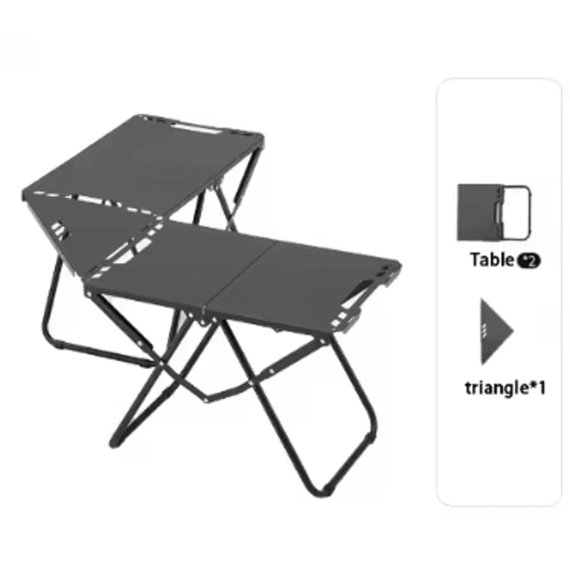 Portable Foldable Beach Picnic Table Lightweight Camping Table For Sand With Hanging Edge Storage F 7