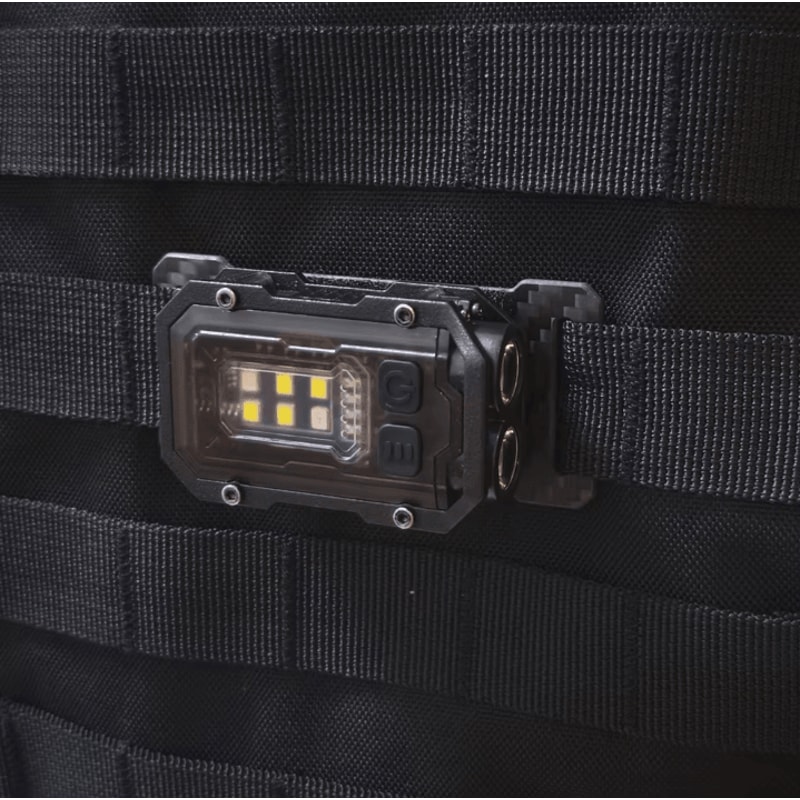 Tactical EDC Mini Flashlight Backpack Strap Safety Light For Camping Hiking With 25mm Strap Mount 3
