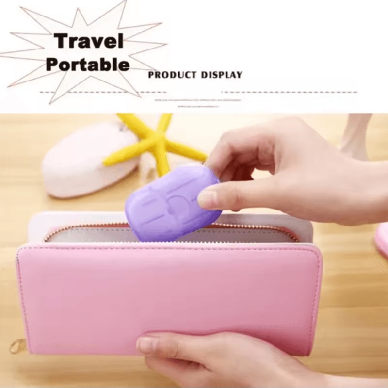 Portable Soap Paper Sheets Disposable Travel Soap Sheets Mini Hand Washing Soap For Camping Hiking 3