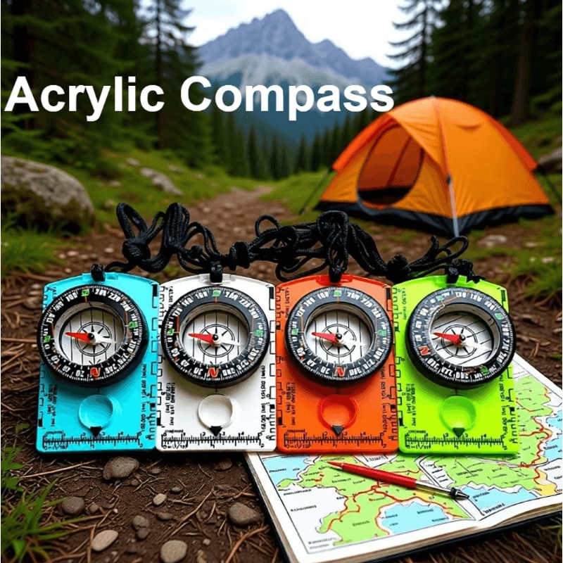 Waterproof Orienteering Compass For Map Reading Baseplate Hiking Navigation Compass For Camping Hun 0