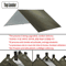 Waterproof Camping Tarp Shelter Ultralight Backpacking Rain Fly Tarp Sunshade Canopy For Hiking Bea 9