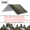 Waterproof Camping Tarp Shelter Ultralight Backpacking Rain Fly Tarp Sunshade Canopy For Hiking Bea 9
