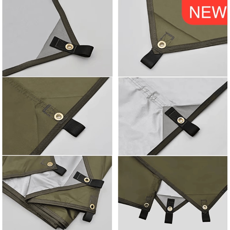 Waterproof Camping Tarp Shelter Ultralight Backpacking Rain Fly Tarp Sunshade Canopy For Hiking Bea 2