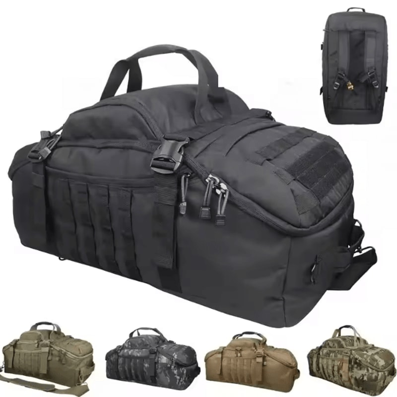 LQARMY 60L 80L Tactical Camping Backpack Large Capacity Molle Hiking Backpack Travel Rucksack For C 0