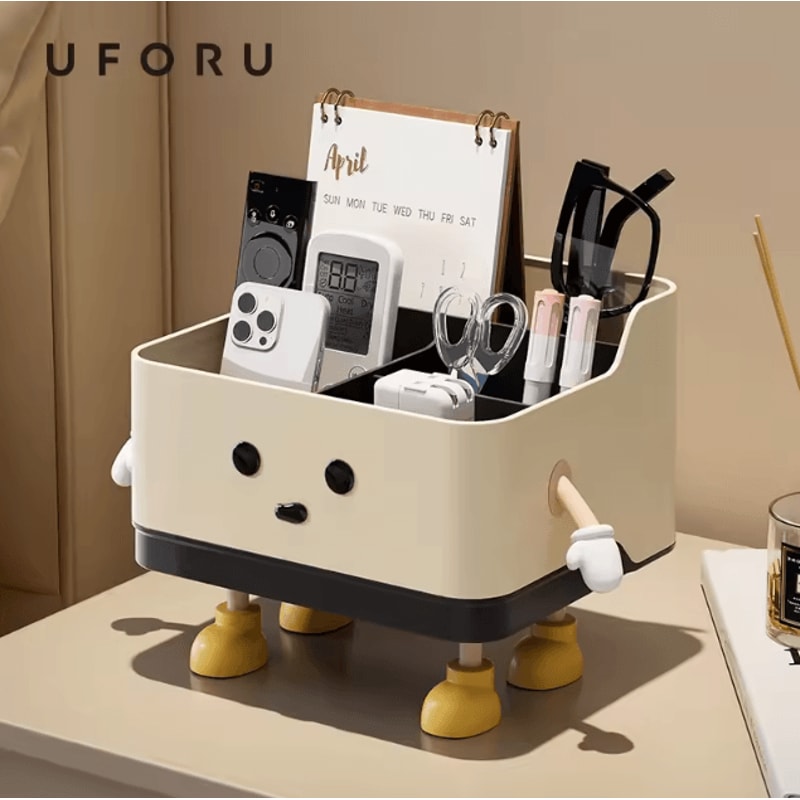 UFORU Desktop Storage Organizer Box Multi Compartment Remote Control Holder Organizer For Office Do 0
