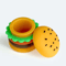 Creative Hamburger Silicone Storage Container 5ml Mini Silicone Storage Jar Portable Pocket Size Co 2