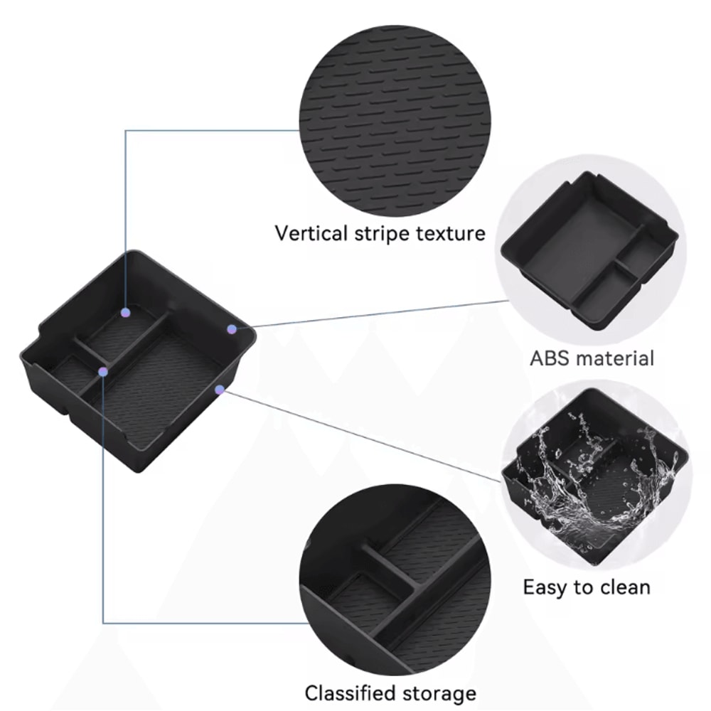 SMABEE Geely Boyue L Center Console Organizer ABS Car Armrest Storage Tray For Starray 2025 Interio 3