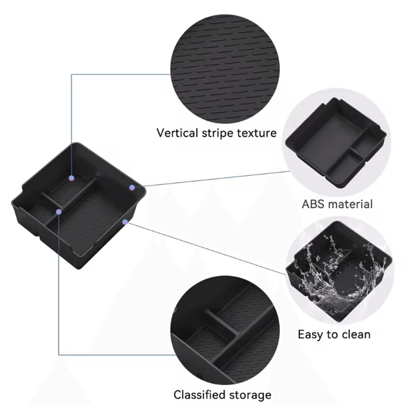 SMABEE Geely Boyue L Center Console Organizer ABS Car Armrest Storage Tray For Starray 2025 Interio 3