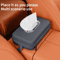 Multifunction Car Sun Visor Tissue Holder Hanging Car Tissue Organizer Bag For Armrest Backseat And 4