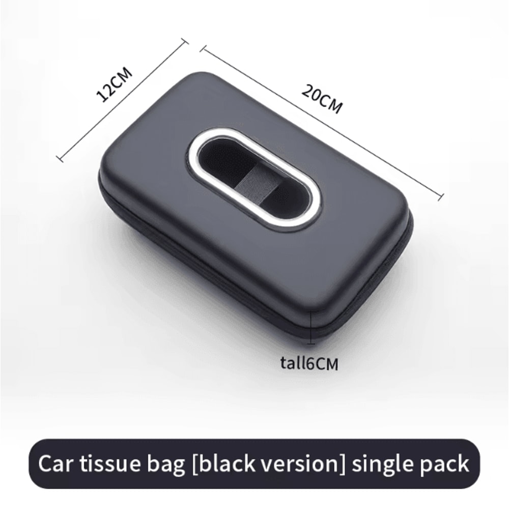 Multifunction Car Sun Visor Tissue Holder Hanging Car Tissue Organizer Bag For Armrest Backseat And 6