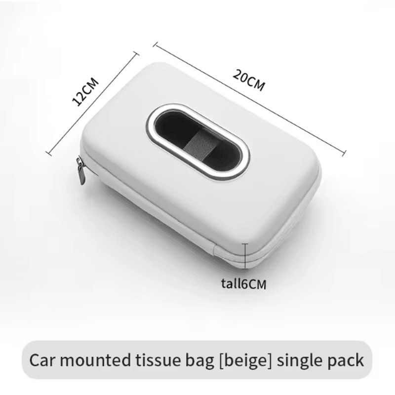 Multifunction Car Sun Visor Tissue Holder Hanging Car Tissue Organizer Bag For Armrest Backseat And 8