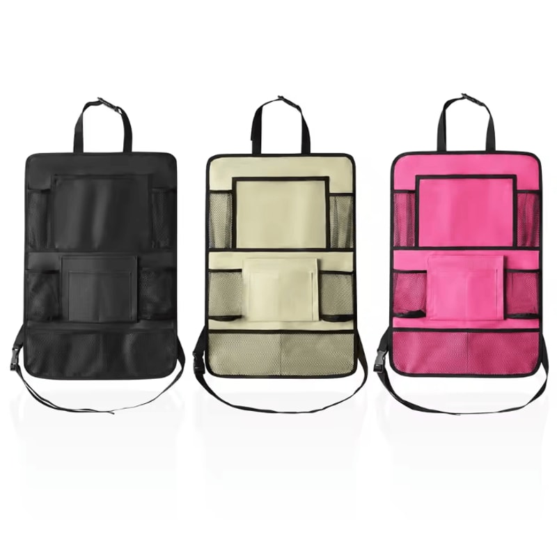 Oxford Cloth Car Seat Back Organizer Multi Pocket Vehicle Seat Storage Bag Hanging Backseat Organiz 4