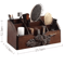 Vintage Wooden Rotating Makeup Organizer Desktop Wood Cosmetic Storage Box With Drawers For Vanity 5