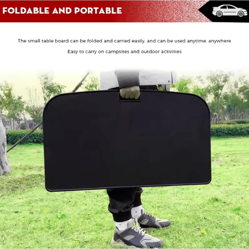 Futhope Tesla Model Y Trunk Picnic Table Portable Tesla Trunk Folding Desk For Camping Travel Work 2