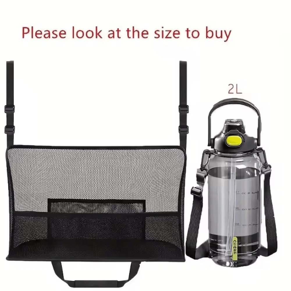 Spacious Car Seat Mesh Storage Bag Backseat Pet Barrier Organizer Net For Dogs Handbags And Travel 5