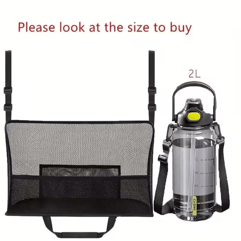 Spacious Car Seat Mesh Storage Bag Backseat Pet Barrier Organizer Net For Dogs Handbags And Travel 5