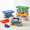 Kids Building Block Storage Box With Handle Stackable Toy Organizer Container Dustproof Block Stora 0
